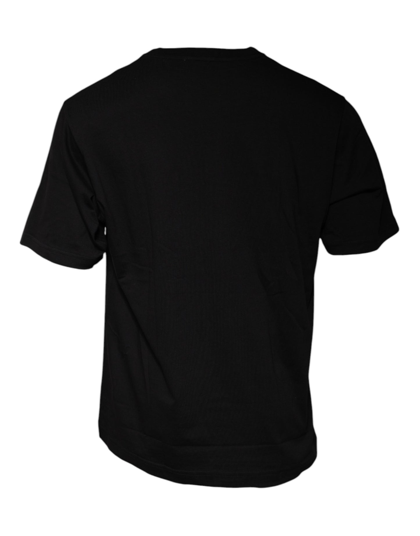 Black Logo Print Cotton Short Sleeve T-shirt