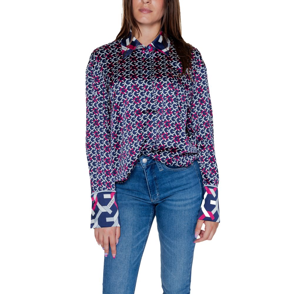 Blue Polyester Sweater