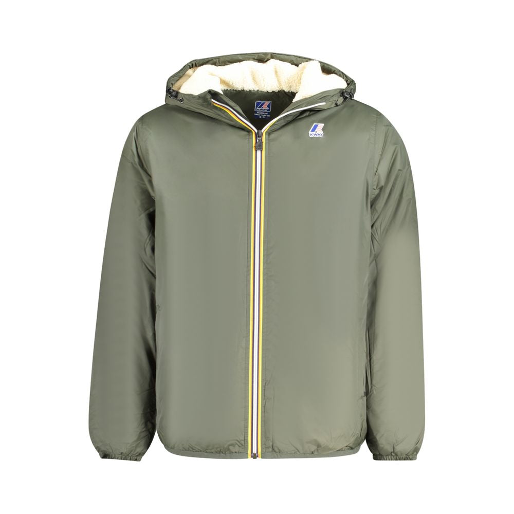 Green Polyamide Men Jacket