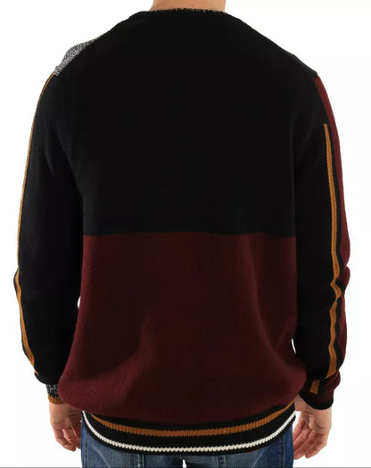 Multicolor KING Knight Monkey Knitted Cashmere Wool Sweater