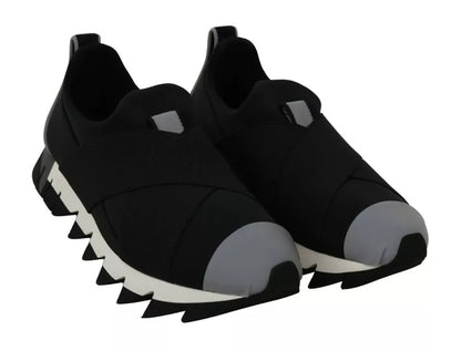 Black Shark Neoprene Stretch Sneakers Shoes