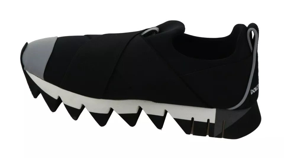 Black Shark Neoprene Stretch Sneakers Shoes