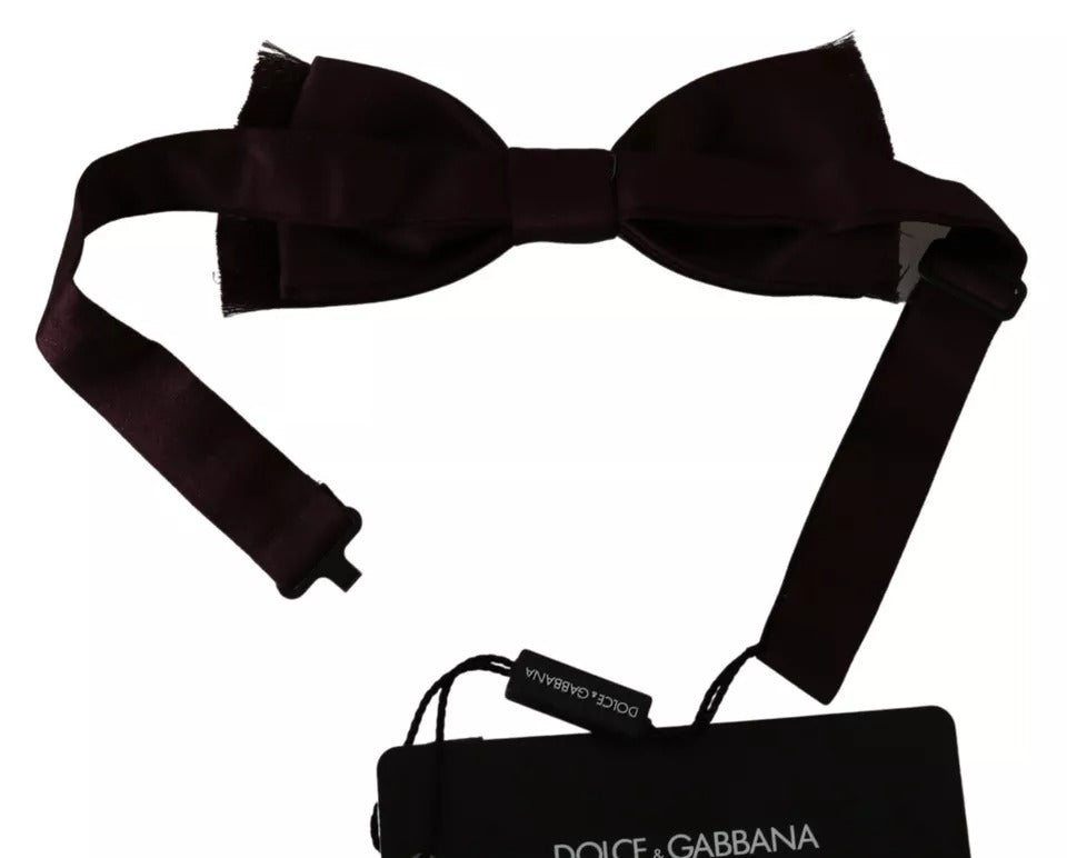 Bordeaux Red Silk Solid Classic Bowtie