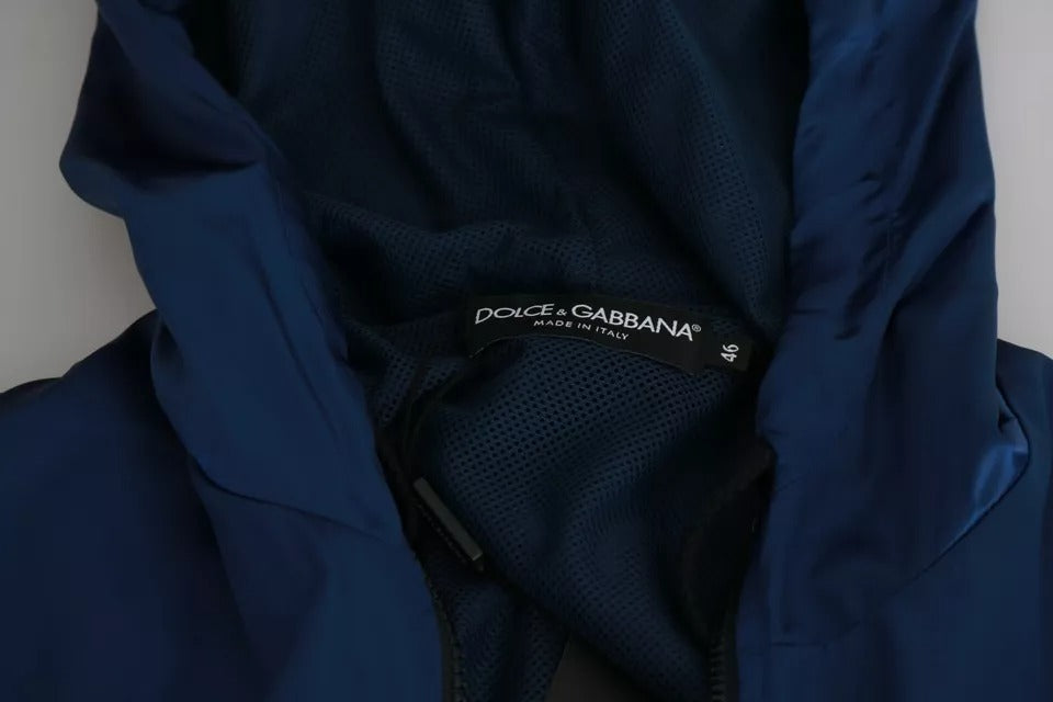 Blue Zipper Hooded DG Sport Sweater