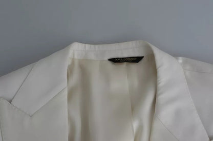 White Silk Single Breasted SARTORIA Blazer