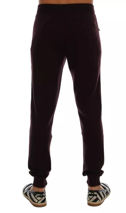 Purple Cashmere Gym Training Sport Pants