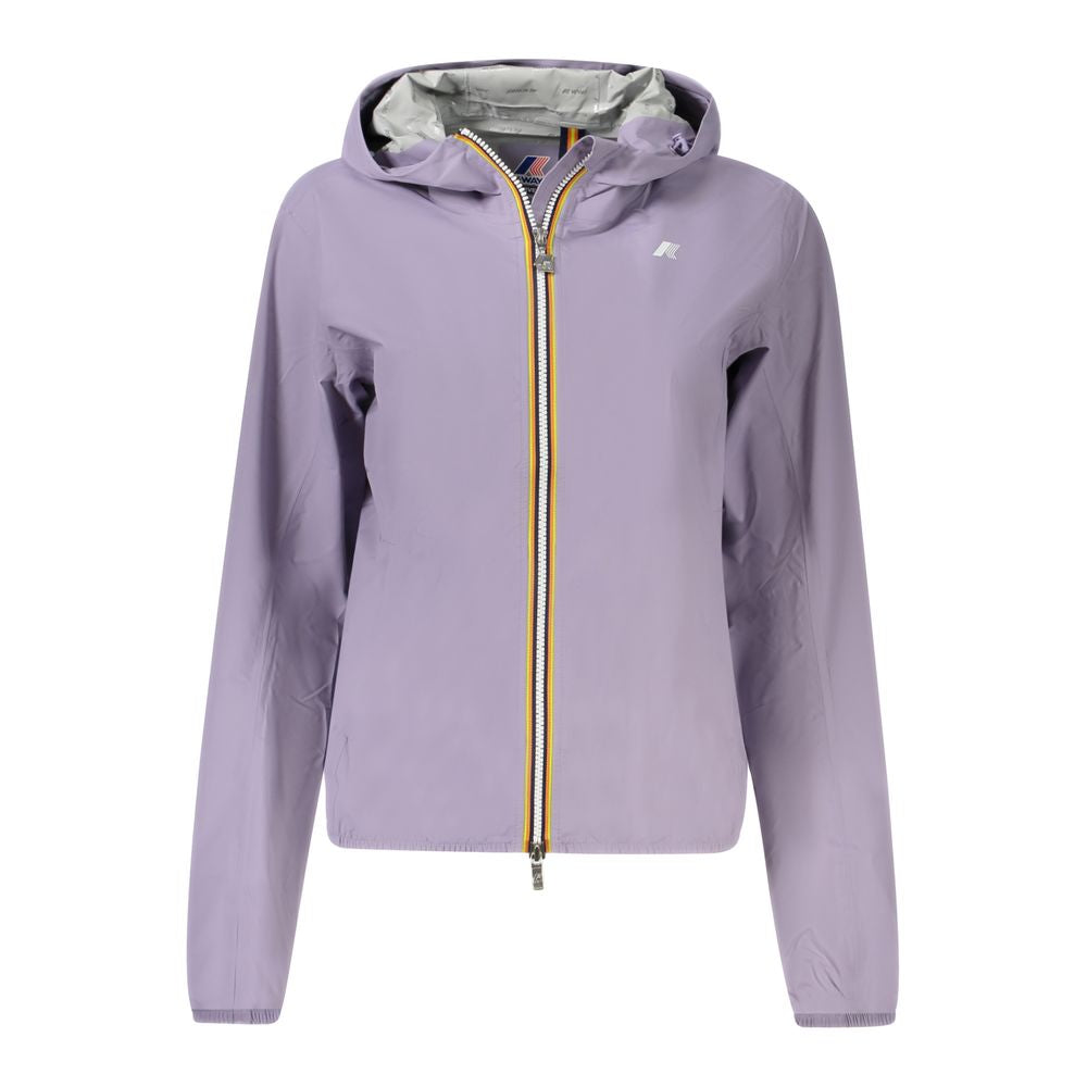 Purple Polyester Women Jacket