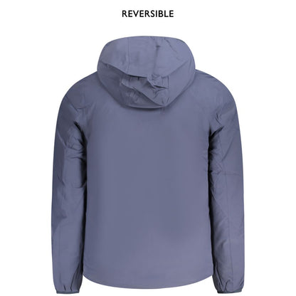 Chaqueta de nylon azul para hombre