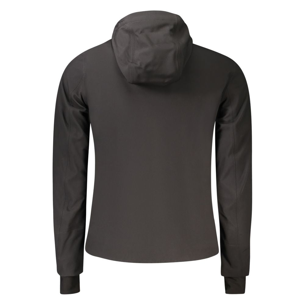 Black Polyester Men Jacket