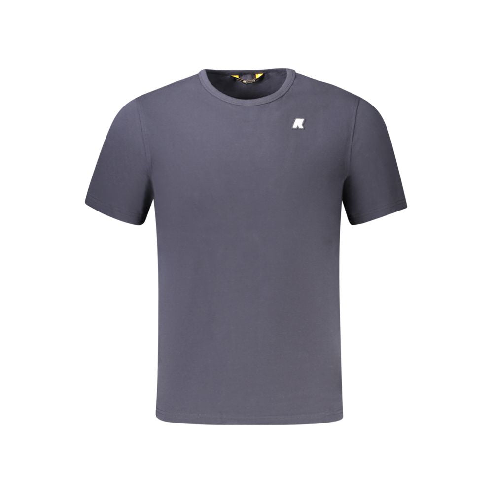 Blue Cotton Men T-Shirt