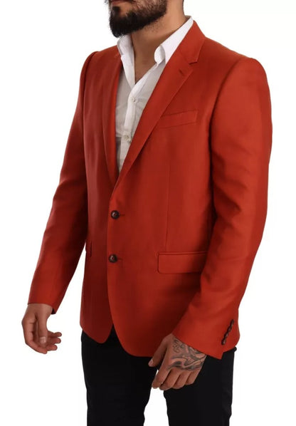 Orange MARTINI Cashmere Silk Coat Blazer