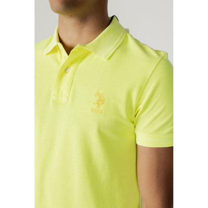 Yellow Cotton Polo Shirt