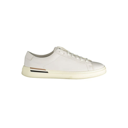 White Polyethylene Men Sneaker