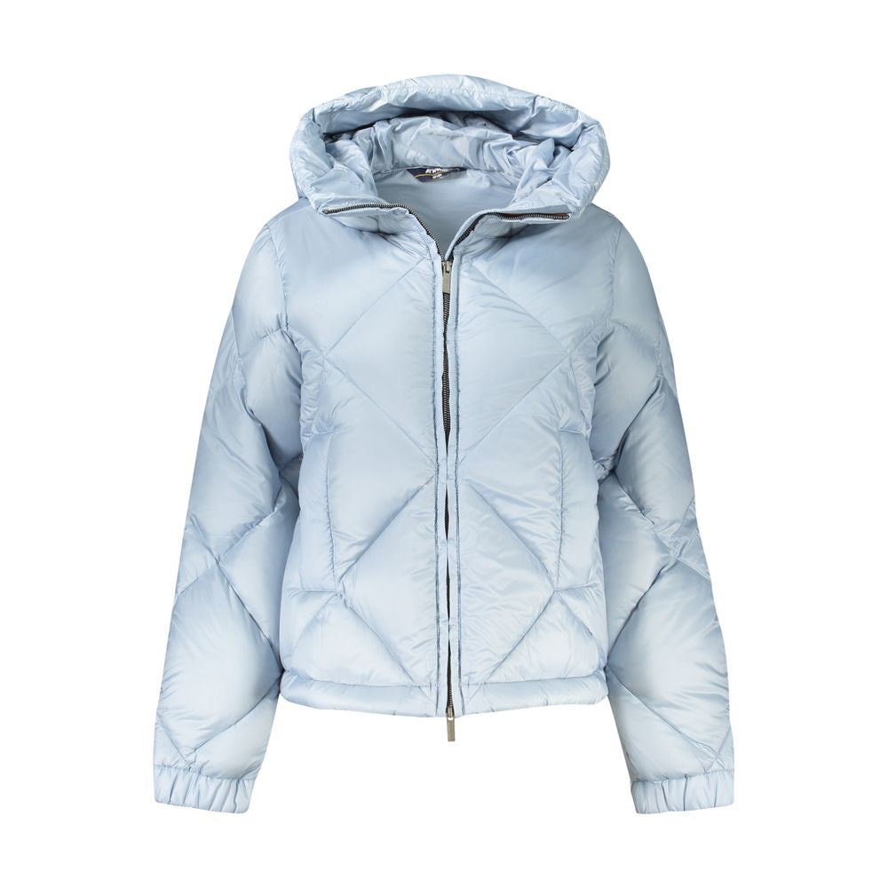 Light Blue Polyester Jackets & Coat