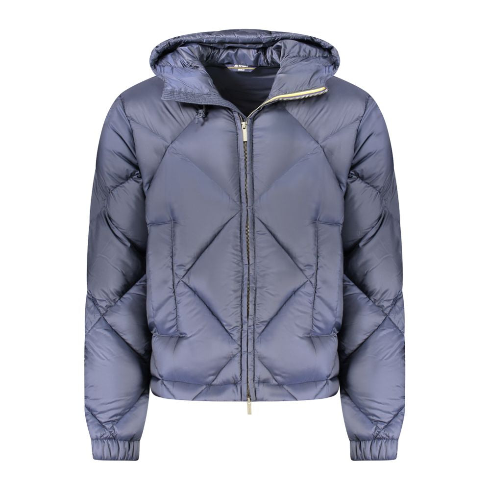 Blue Polyester Men's Jacket