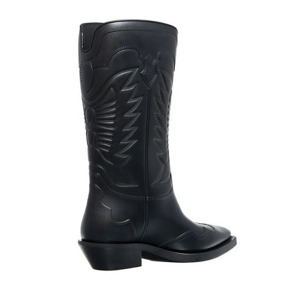 Black Leather Boot