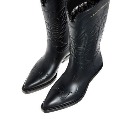 Black Leather Boot