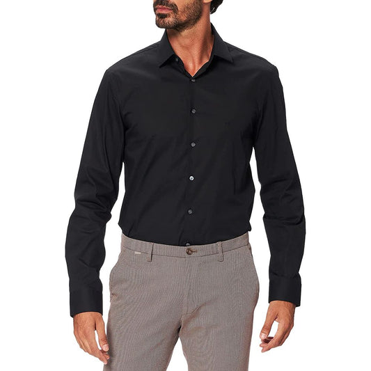 Camisa negra de algodón