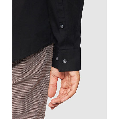 Camisa negra de algodón