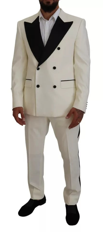 White Double Breasted 2 Piece SICILIA Suit