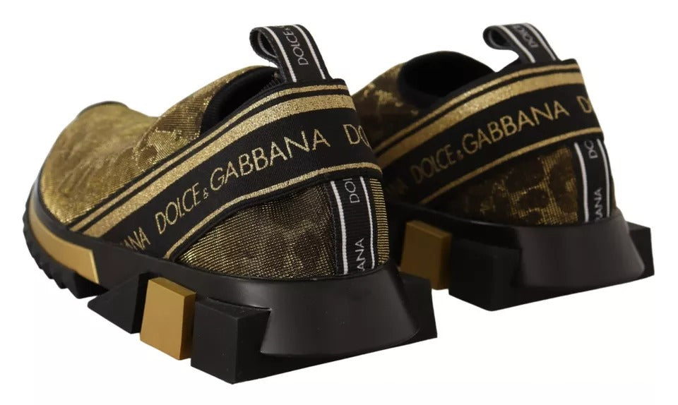 Oro Glitter Leopardo Zapatillas Sorrento