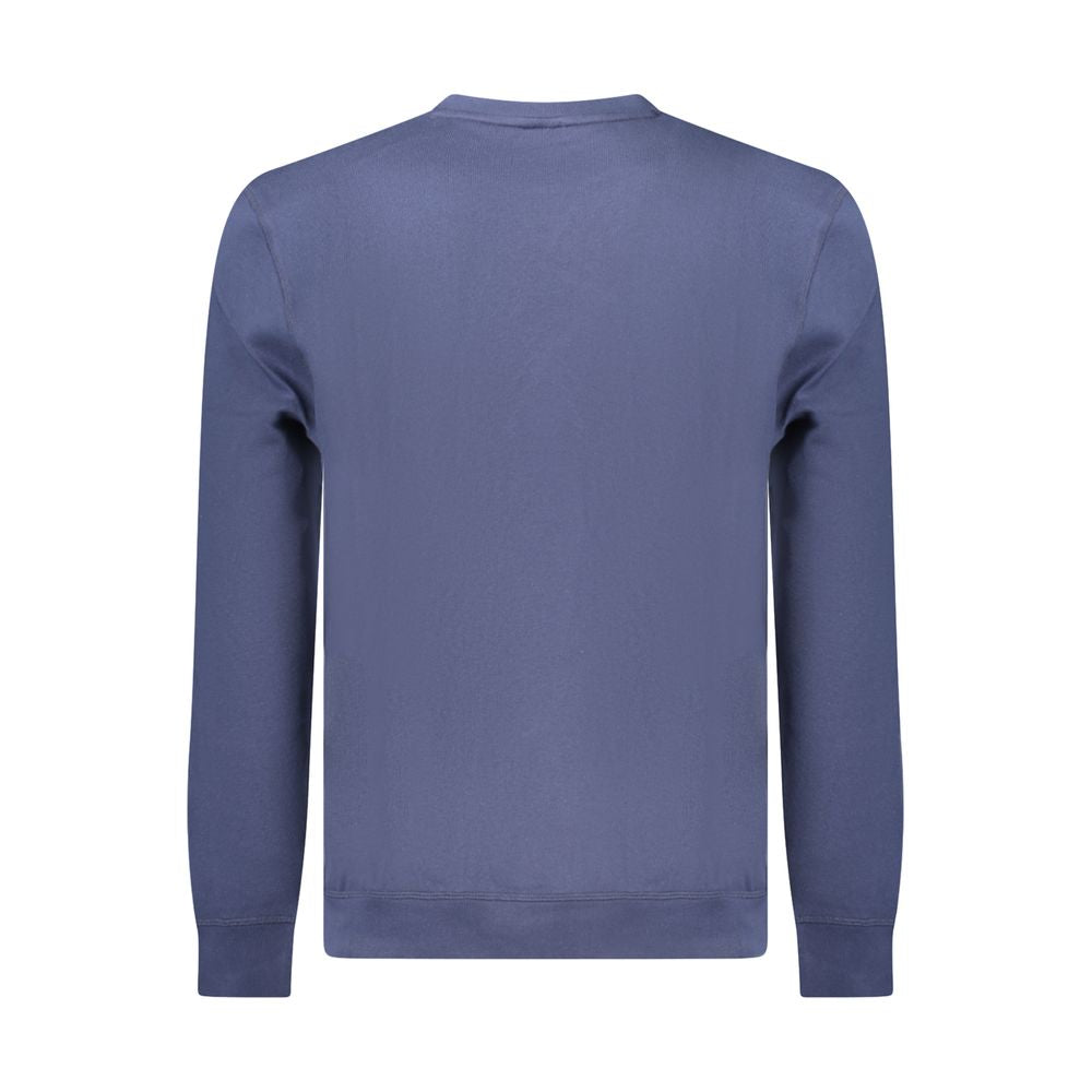 Blue Cotton Men Sweater