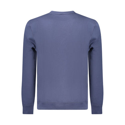 Blue Cotton Men Sweater