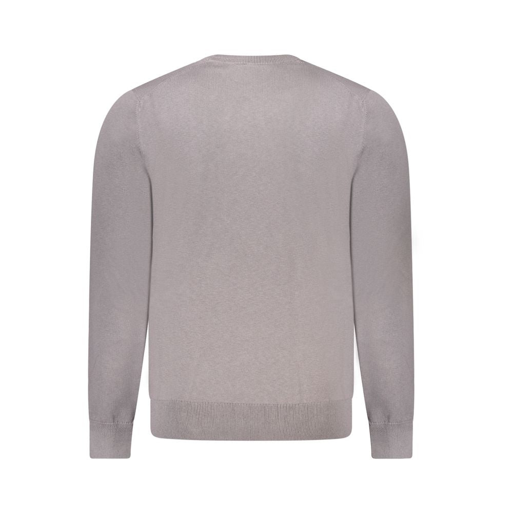 Gray Cotton Men Sweater