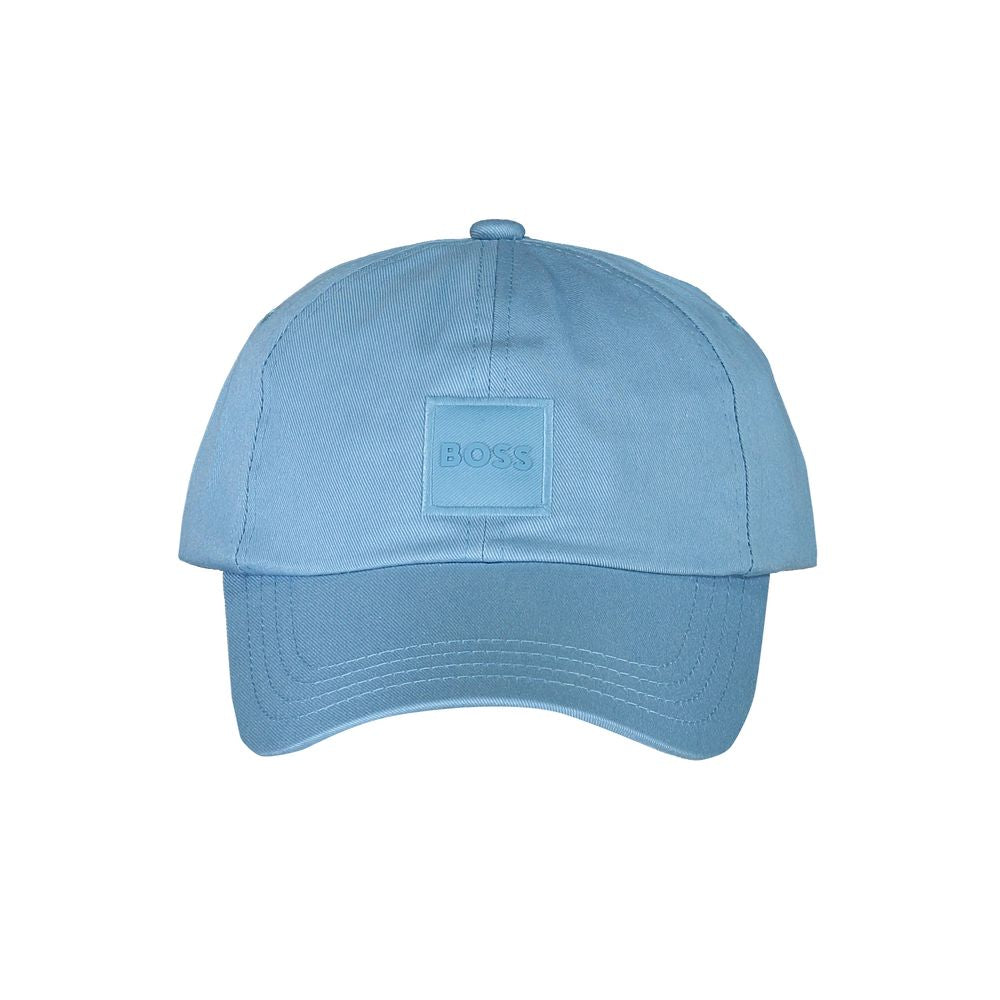 Light Blue Cotton Mens Cap