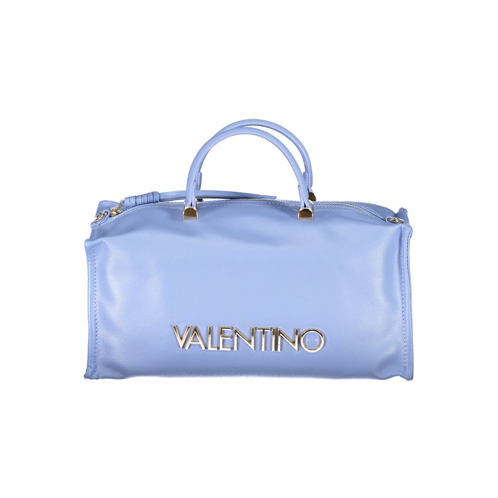 Light Blue Polyethylene Women Handbag