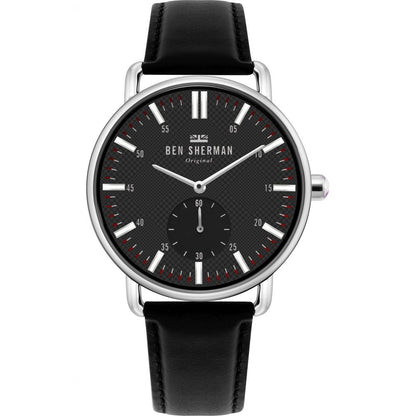 Reloj de piel negro