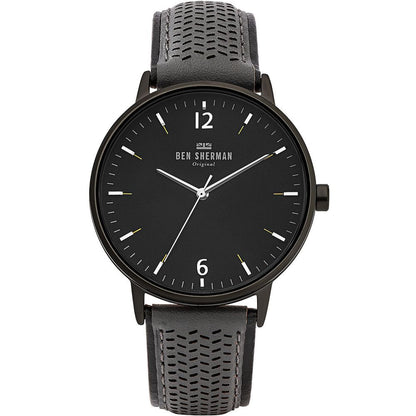 Reloj de piel negro