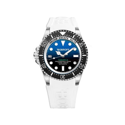 Reloj de caucho blanco