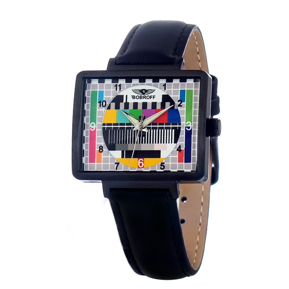 Reloj de piel negro