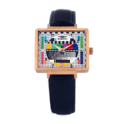 Reloj de piel negro