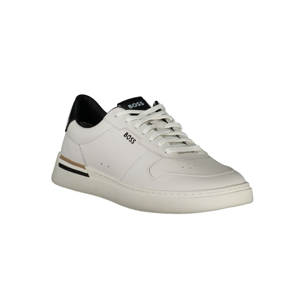 White Polyester Sneaker