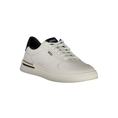 White Polyester Sneaker