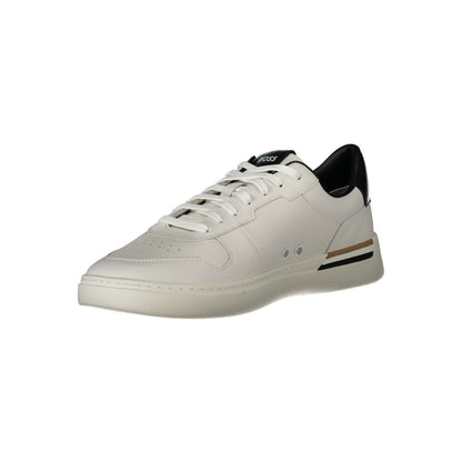 White Polyester Sneaker