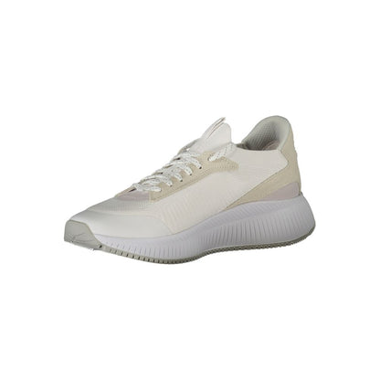 White Polyethylene Men Sneaker