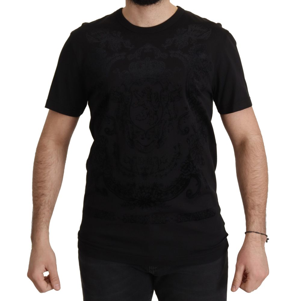 Camiseta negra de algodón