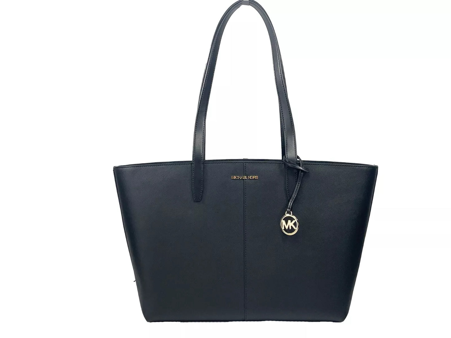 Medium Zip Top Tote Carryall Bag Black