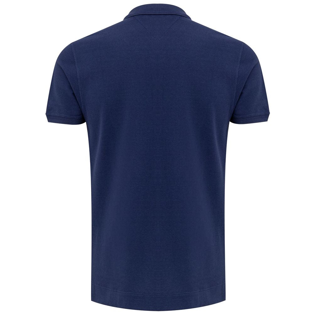 Navy Blue Cotton Polo Shirt