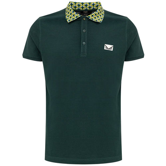 Green Cotton Polo Shirt