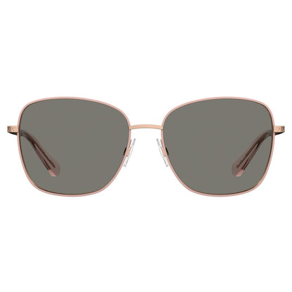 Gafas de sol de metal marrón