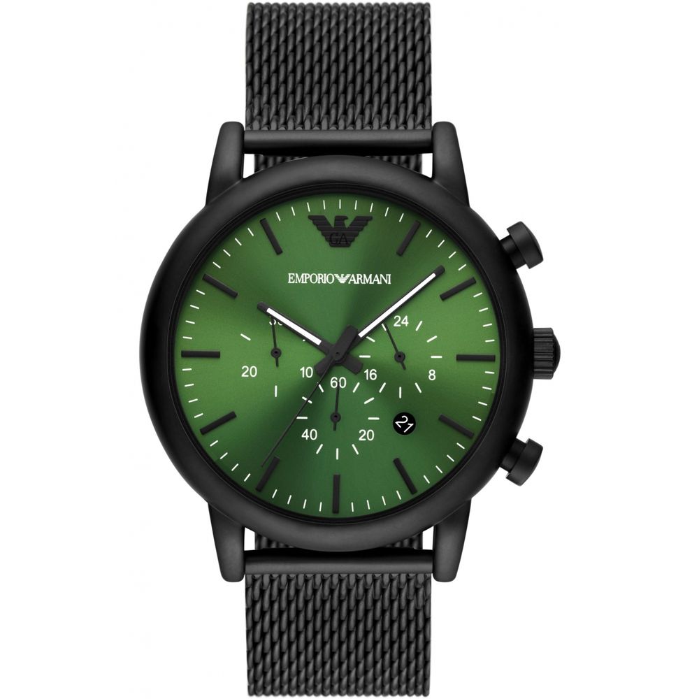 Reloj de metal negro