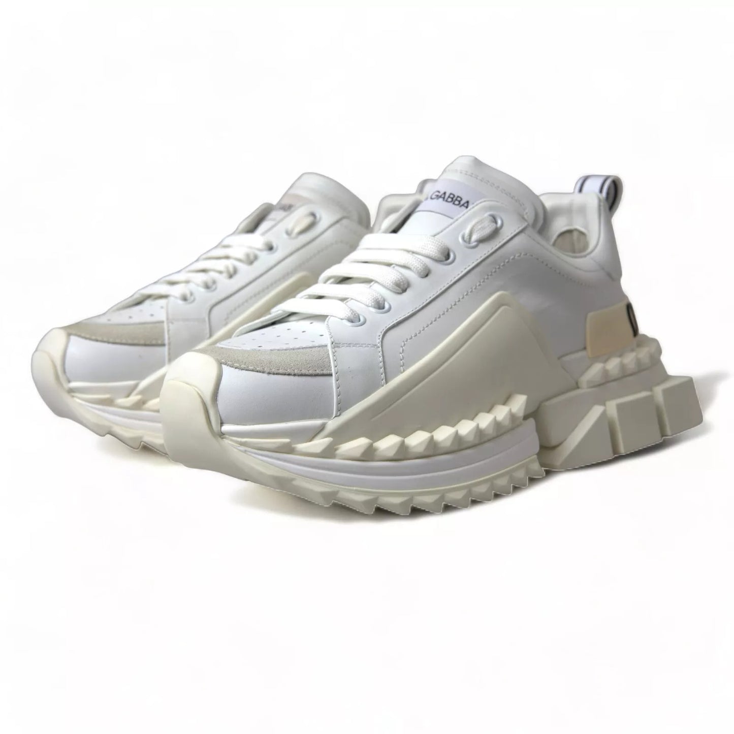 White Leather Super Queen Women Sneakers