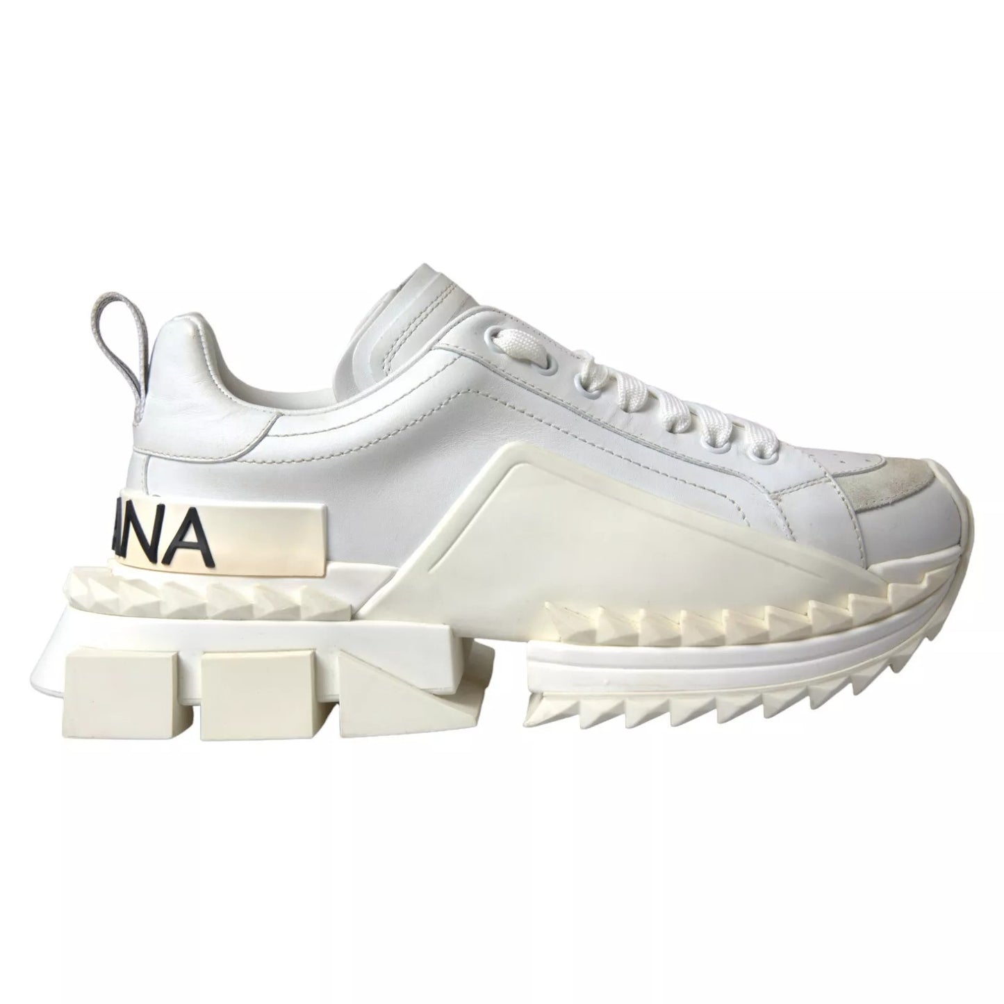 White Leather Super Queen Women Sneakers