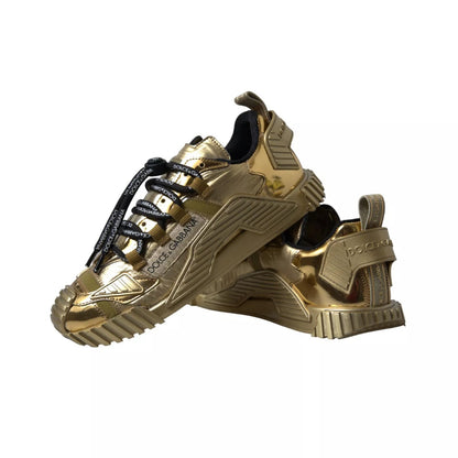 Metallic Gold NS1 Low Top Sneakers Shoes Sneakers