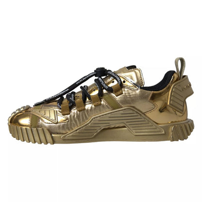 Metallic Gold NS1 Low Top Sneakers Shoes Sneakers