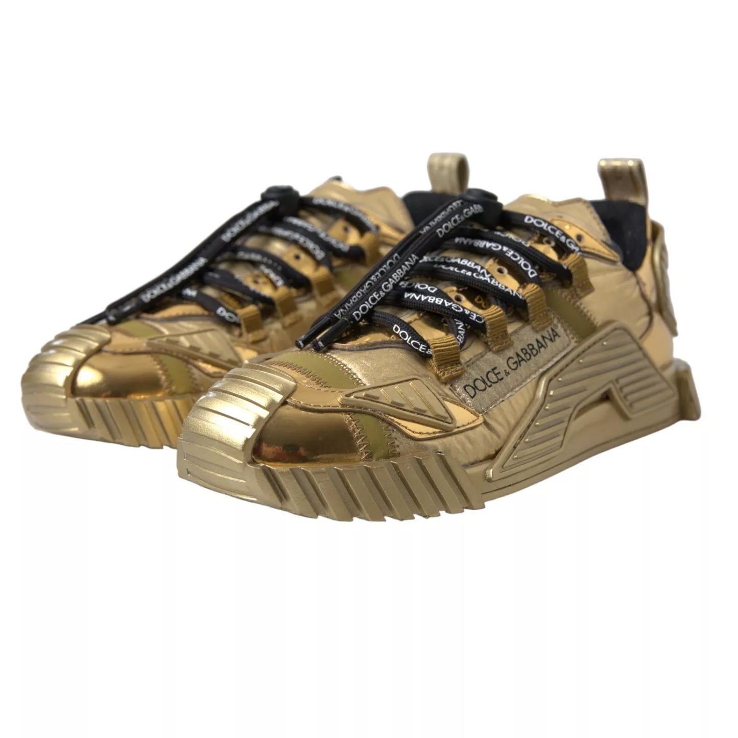 Metallic Gold NS1 Low Top Sneakers Shoes Sneakers